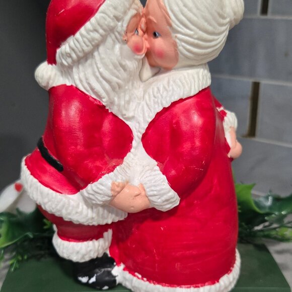 Vintage Kissing Santa and Mrs. Claus - Picture 2 of 9